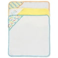 thumbnail image 4 of Luvable Friends Baby Unisex Cotton Terry Hooded Towels, Yellow, One Size, 4 of 4