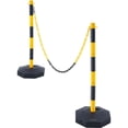 thumbnail image 3 of KFFKFF Modifiable Traffic Guiding Pylon Cones, Duo Pack, Traffic Security Barrier with Loadable Base 8FT Chain, for Traffic Regulation Warning Parking Area Construction Alert Streets, 3 of 9