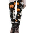 thumbnail image 2 of GERsome Women's Halloween Leggings Cute Ghost Print High Waisted Stretchy Novelty Tights Pants for Party Size 3XL, 2 of 5