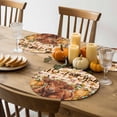 thumbnail image 4 of Fall Round Placemats Set of 4 Pumpkin Cow Place Mats Thanksgiving Woven Placemat Maple Leaves Orange Plaid It's Fall Y'all Circle Braided Table Mat for Kitchen Dining Table Party Home Decor 15 Inch, 4 of 9
