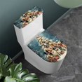thumbnail image 2 of HELLHERO Toilet Cover Set Winter Puppies 2 Piece Fits All Toilet Shapes for Gift Soft Toilet Protector Cover, 2 of 8