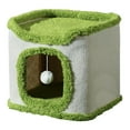thumbnail image 4 of Cama para gatos, cama cubierta, cabaña escondite, suministros suaves para mascotas, nido para dormir, cubo, condominios para gatos Una sola capa, 4 of 8