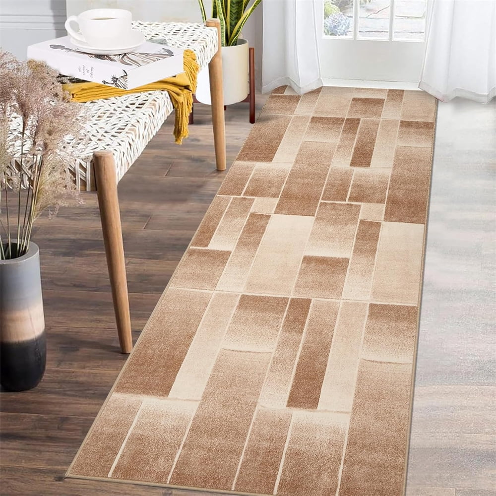 Modern Geometric Patchwork Area Rug, 2×6/5x7/ 8×10/9×12/ 10×13ft Large Rugs for Living Room, Collection Indoor Rugs for Bedroom, Throw Carpet Floor Decor for Entryway Dining Room Office Nursery