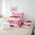 thumbnail image 6 of Homewish Happy Valentine'S Day 7-Piece Twin Bedding Sets,Cute Cartoon Gnome Bedding Comforter Set,Red Sweet Cherry Sheet Sets For Girl Kids,Ultra Soft Home Decor Reversible, 6 of 8