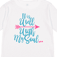 thumbnail image 4 of Inktastic It Is Well with my Soul Pink Arrow Boys or Girls Long Sleeve Toddler T-Shirt, 4 of 5