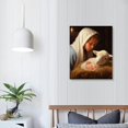 thumbnail image 3 of ARISTURING Jesus Paintings Canvas Wall Art Vintage Pictures of Jesus Christ for Wall Jesus Poster Nativity Canvas Wall Decor Modern Decorative for Bedroom Decorations Lamb Print Poster with Jesus, 3 of 4