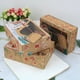 thumbnail image 5 of Inteprter Paquete de 9 cajas de regalo de Navidad, papel Kraft, decoración de ventanas, galletas, embalaje, Papá Noel, regalos de Año Nuevo, Kits de decoración para fiestas, 5 of 6