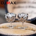 thumbnail image 3 of Pendientes de moissanita de diamante para mujer, aretes de tuerca de plata de ley 0,5 de 925-2ct de primera calidad, pendientes de moissanita 2023, 3 of 4