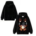 thumbnail image 7 of Christmas Reindeer Pet Carrier Hoodie, Teddy Dog Pocket Sweatshirt with Head Window for Women, 7 of 7