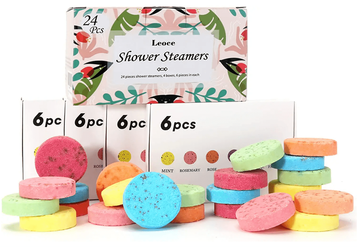 Leoce Shower Steamers Gift Set, 24PCS Aromatherapy Shower Steamers for