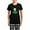 With Checker Pant, variant on CafePress - St. Patrick's Day Green Pand Women's Dark Pajamas - Women's Short Sleeve Print T-Shirt and Pants Dark Cotton Pajama Set