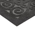 thumbnail image 2 of 2'x5' Jarvis Graphite Embossed Needlepunch Indoor/Outdoor Mat, 2 of 4