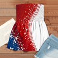 thumbnail image 5 of Women’s 250th Anniversary Tube Top Off Shoulder Sleeveless Patriotic Print Lightweight Polyester Casual Beach Party, 5 of 5