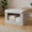 B, variant on Fabric Storage Bin with Lid - Storage Box with Handles and Storage Cubes with Window- Great for Closet Storage Boxes for Towels, Clothes, Home, Office