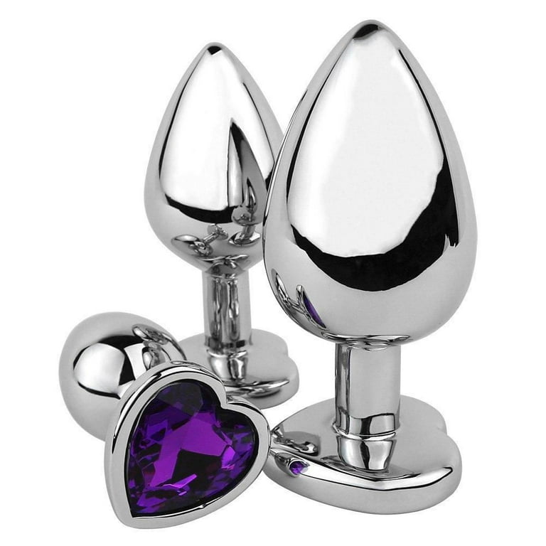 pink heart anal plug Lovehoney Small Heart Glass Butt Plug 3 Inch main image 1