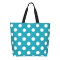 thumbnail image 1 of Disketp Sky Blue And White Polka Dot Bolsa Tote Estampada para Mujer, Bolso de Hombro y de Mano para Compras y Viajes, 1 of 8