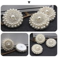 thumbnail image 3 of Miangastore Chic Button White 2Pcs 1.4X1.4X0.4In, 3 of 8