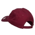 thumbnail image 3 of Mini Patriotic Peace Hand Embroidered Unconstructed Cap - Wine OSFM, 3 of 5