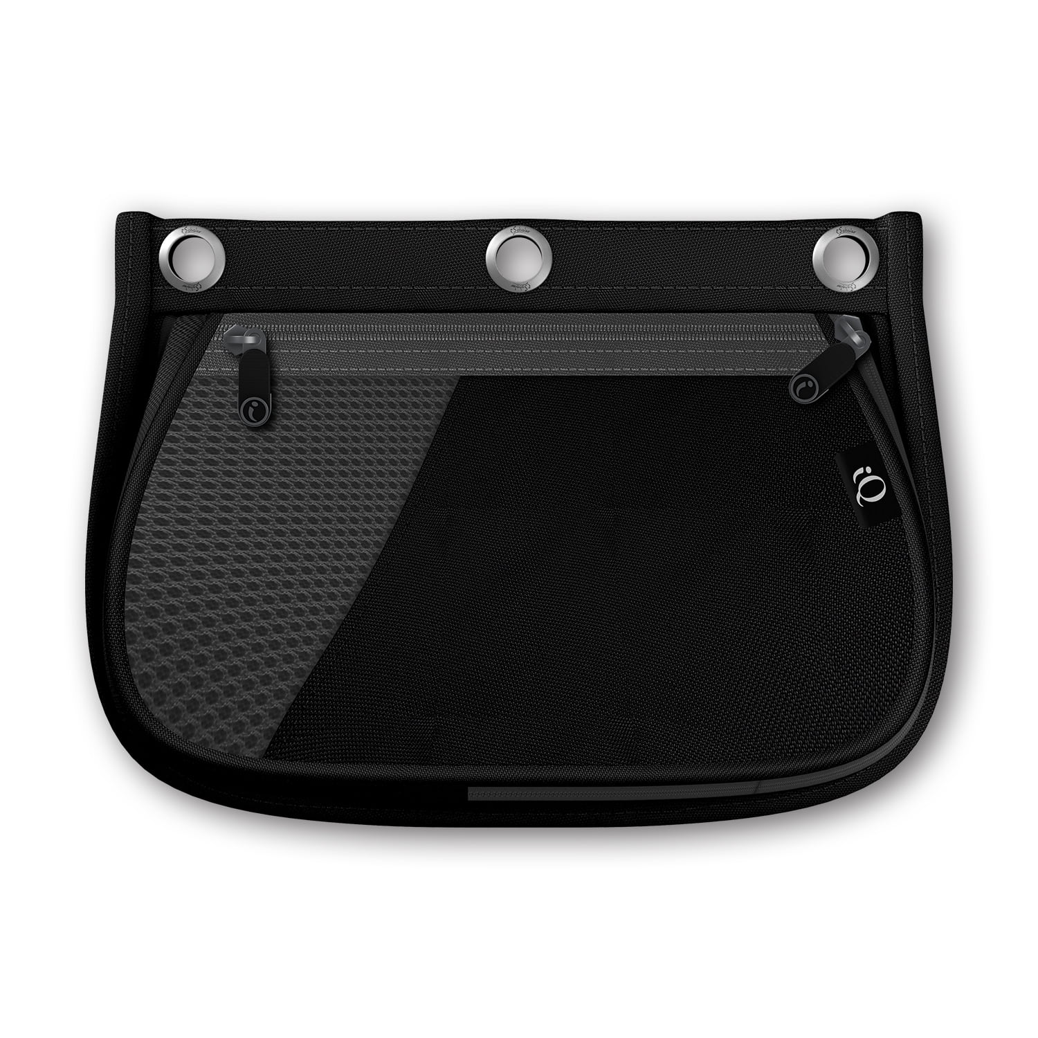 iScholar iQ Expandable Pencil Pouch, 2 Pockets, 3-Hole Pouch, Black (55020-BK)