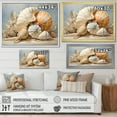 thumbnail image 4 of Designart "Seashells Contemporary composition" Animals Floater Framed Wall Art Print, 4 of 7