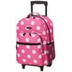 thumbnail image 1 of Mochila Rodante Rockland Doble Asa Puntos Rosas 43 cm, 1 of 6