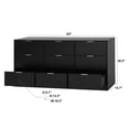 thumbnail image 5 of CQSXDA 9 Drawer Storage Cabinet in Classic Design, 63 Inch Wooden Dresser Ideal for Bedroom and Living Room Use, 5 of 11