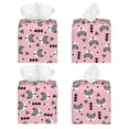 thumbnail image 2 of Picia Cute Fox Pink Tree Pattern Tissue Box Cover,PVC Leather Square Holder,Tissue Box Holder with Magnetic Bottom,Facial Paper Organizer Dispenser-5.2"X5.2"X5.2", 2 of 8