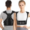 thumbnail image 2 of Corrector de postura para hombres y mujeres - Soporte lumbar ajustable para clavícula (L), 2 of 4