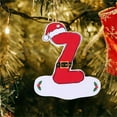 thumbnail image 3 of Ckraxd 26 Christmas Letter Ornaments Red Wooden Hanging Pendants Alphabet Decorations for Home Christmas Tree, Wreath, Party, Wall, and Gift, 3 of 3
