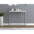 thumbnail image 3 of Console Table Modern Stylish Entryway Table - White Silver Accent Decor, 3 of 4