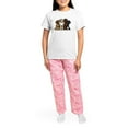 thumbnail image 4 of CafePress - Labradoodle Lover Women's Light Pajamas - Women's Short Sleeve Print T-Shirt and Pants Light Cotton Pajama Set, 4 of 7