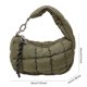 thumbnail image 2 of Bolso Nube Modernas Mano La Ruchada Mujeres Hombro Con Solid Color Travel Date Bolse, 2 of 9