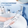 thumbnail image 4 of Hilo Dental de Agua para Dientes, Irrigador Oral Inalámbrico Recargable, 4 Modos de Limpieza Dental, Portátil e Impermeable IPX6, para Uso en Casa o Viajes - Color Blanco, 4 of 5