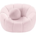 thumbnail image 5 of Meridian Furniture Elijah Pink Velvet Chair, 5 of 9