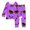 H154 Purple, variant on SJLDQY Halloween Girls Pajama Sets Long Sleeve Shirts Pants 2 Piece Pj Sets Hallowmas Printed Sleepwear Comfy Loungewear Sets for Girls