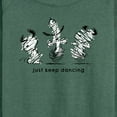 thumbnail image 3 of Peanuts - Snoopy Just Keep Dancing - Women's Lightweight French Terry Long Sleeve Shirt, 3 of 6