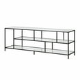 thumbnail image 5 of Evelyn&Zoe Winthrop Rectangular TV Stand with Glass Shelves for TV's up to 75", Blackened Bronze, 5 of 9