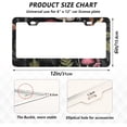 thumbnail image 2 of Coolnut Forest Mushroom License Plate Frames - Universal Aluminum License Plate Covers with Screws, 2 Pack Holder Car Accessories for Front and Rear Plates Home Decor, 2 of 6