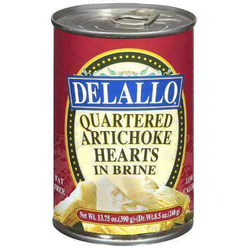 Delallo Quartered In Brine Artichoke Hearts, 13.75 oz by Generic