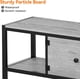 thumbnail image 5 of 58-pulgada mesa de TV dormitorio - rural TV gabinete con almacenamiento, suitable tvs up to 65 pulgadas, de madera mesa de TV con abiertos almacenamiento estantes sala de estar, rustic gris, 5 of 7