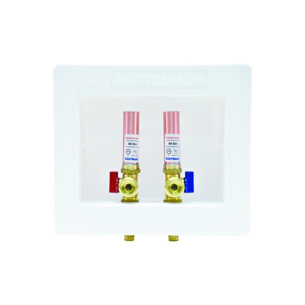 Eastman 60231 DualDrain Washing Machine Outlet Box with Hammer