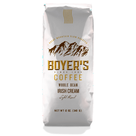 Boyer's Coffee Irish Cream Flavored Coffee, Whole Bean,