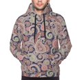 thumbnail image 4 of Hoodies for Men - Indian Paisley Pattern Long Sleeve Comfrt Men'S Fashion Hoodies & Sweatshirts, Sweatshirts for Men Hoodies Pullover Clothing Clothes with Pouch, 4 of 7