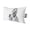 White, Gray, Black, variant on Chaise Lounge Headrest Pillow 1 Pack, Sea Otter Waterproof Chair Pillows with Insert & Adjustable Elastic Strap for Beach Pool Recliner, Shampoo Towel Funny Animal Outdoor Patio Pillow