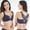 Navy, variant on Women's Solid Bra Wire Free Underwear Front Closure Butterfly Backless Bra Womens Bras Bralettes for Women Black