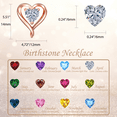 thumbnail image 4 of LAVUMO Heart Earrings for Women Sterling Silver 925 ,5A Cubic Zircon Jewelry Festival Gift for Her, 4 of 6
