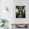 thumbnail image 3 of Canvas Wall Art - Paris Eiffel Tower from . in Black and White - Modern Home Art Stretched and Framed Ready to Hang, 3 of 4