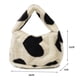thumbnail image 3 of Bolso de hombro de color de golpe esponjoso para mujer, informal con correa para el hombro, 3 of 5