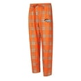 thumbnail image 4 of Men's Concepts Sport Orange/Heather Gray Denver Broncos Regulate Long Sleeve T-Shirt and Plaid Pant Set, 4 of 5