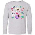 thumbnail image 3 of Inktastic Day of the Dead Owl Sugar Skulls and Guitar Long Sleeve Youth T-Shirt, 3 of 5